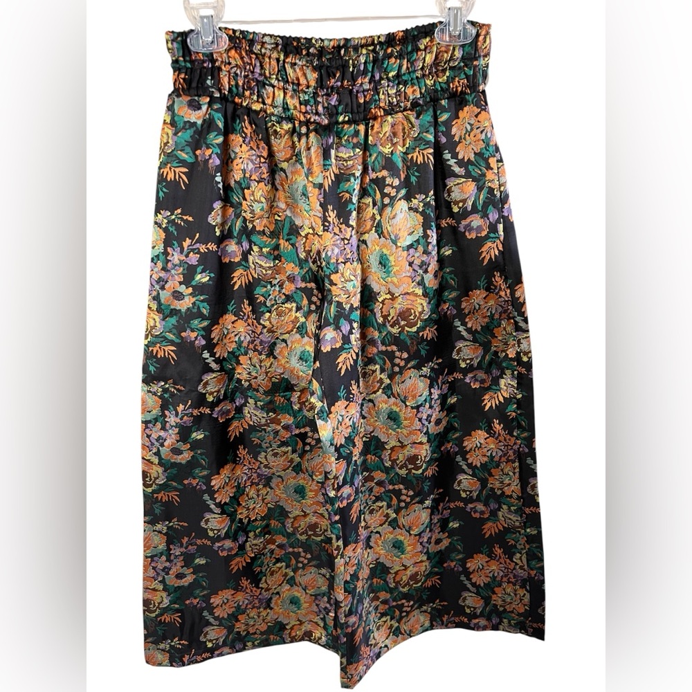 Anthropologie The Somerset Pull-On Pants: Cropped Jacquard Edition NWOT X Small - Picture 5 of 6